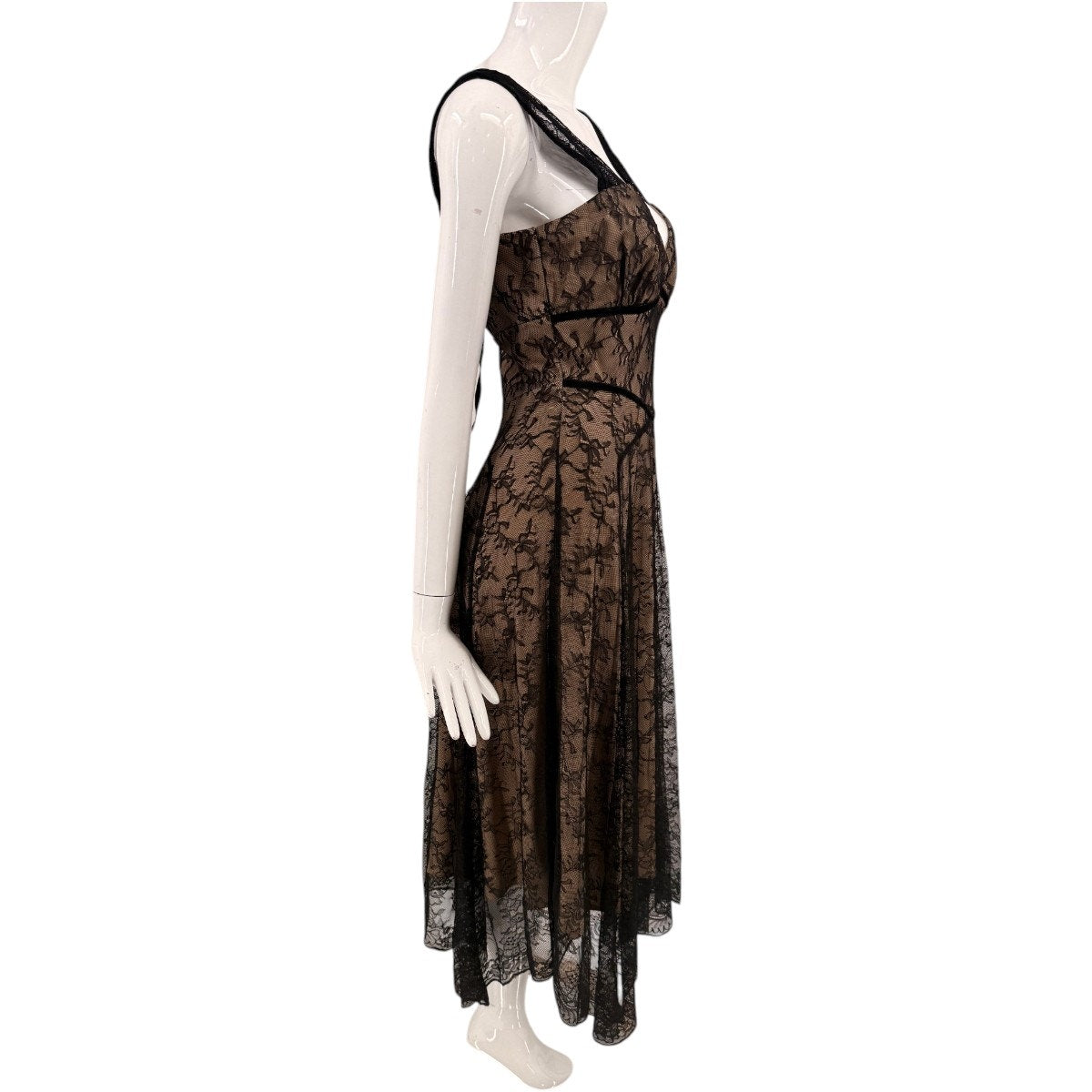 CO-OP Lace Floral V-Neck Sleeveless A-Line Midi Dress