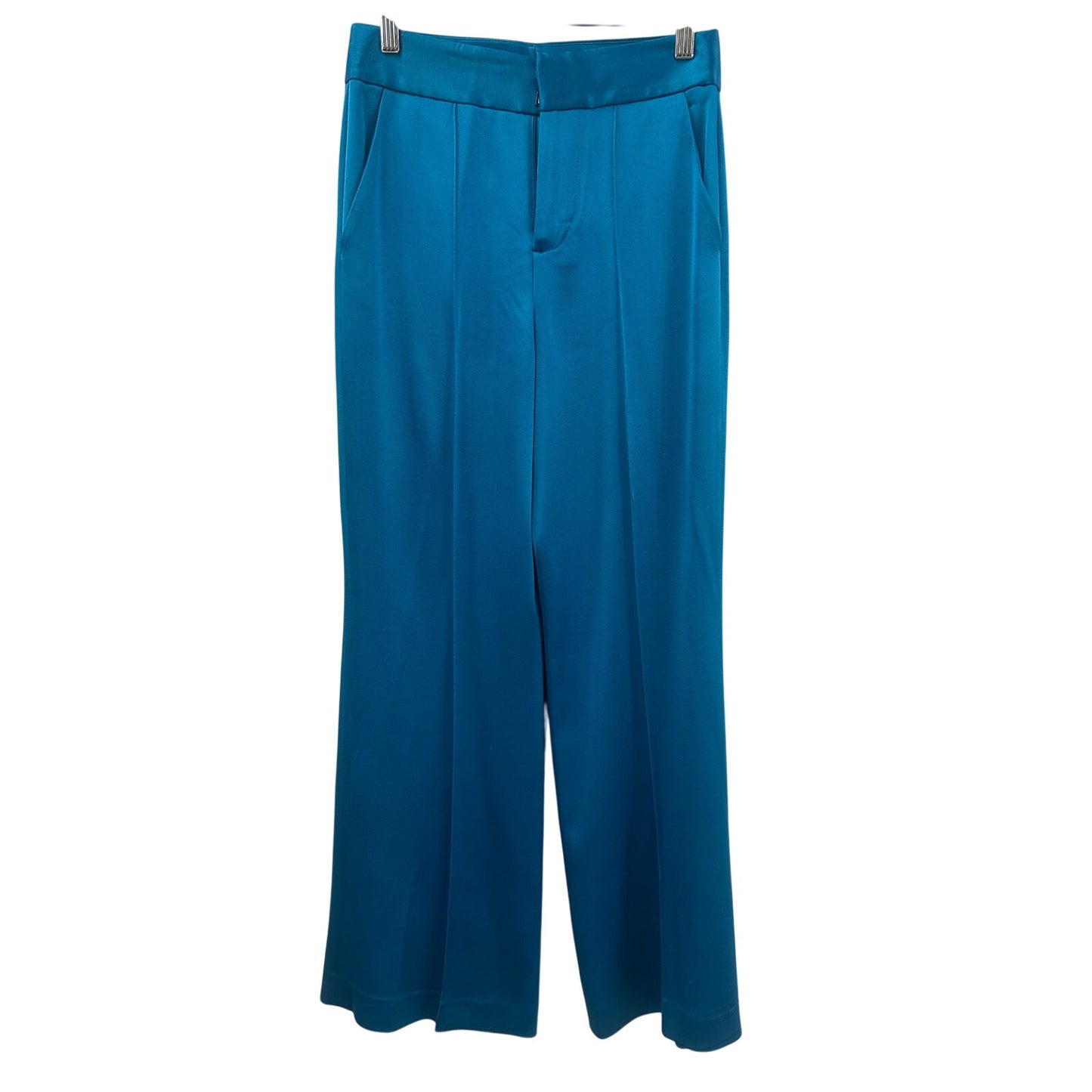 Alice + Olivia Denny Satin Blazer and Wide Leg Pants Set