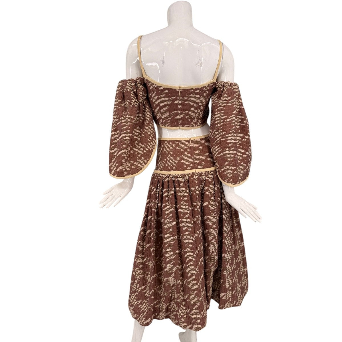 Alexis Woven Pattern Alvar Top Osam Midi Skirt Set