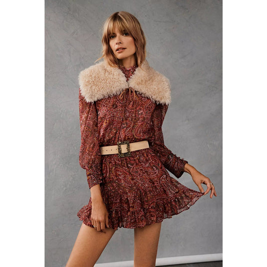 Misa Los Angeles Gianna Paisley Print Smocked Mini Dress Women's