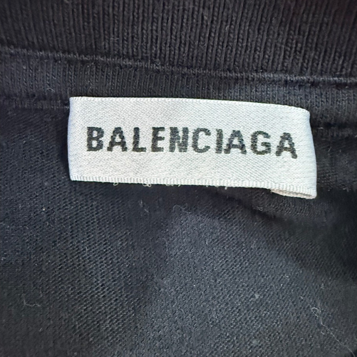 Balenciaga Vintage Cotton Jersey Gym Wear Logo T-Shirt