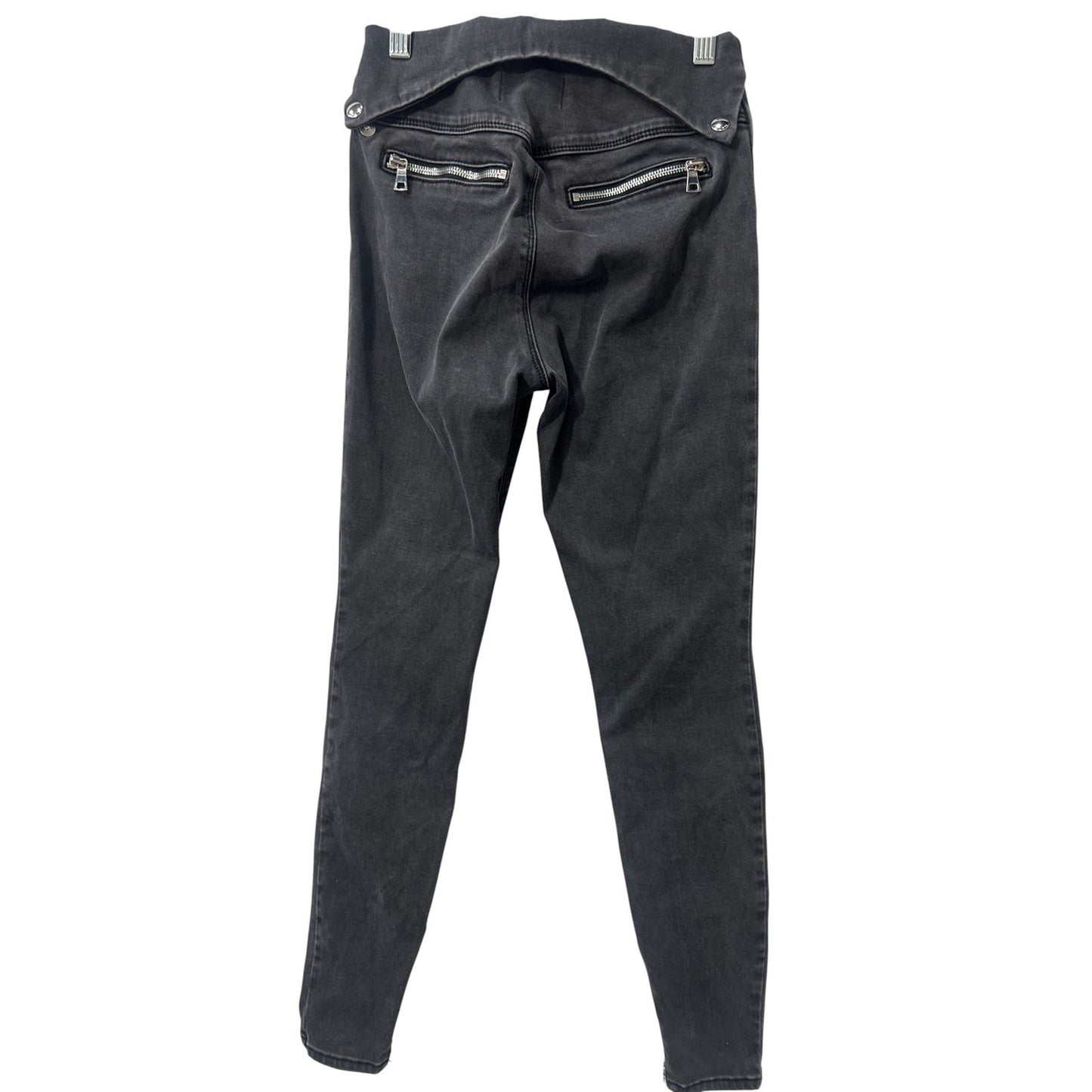 RTA Diavolin Mid-Rise Denim Skinny Jeans Washed