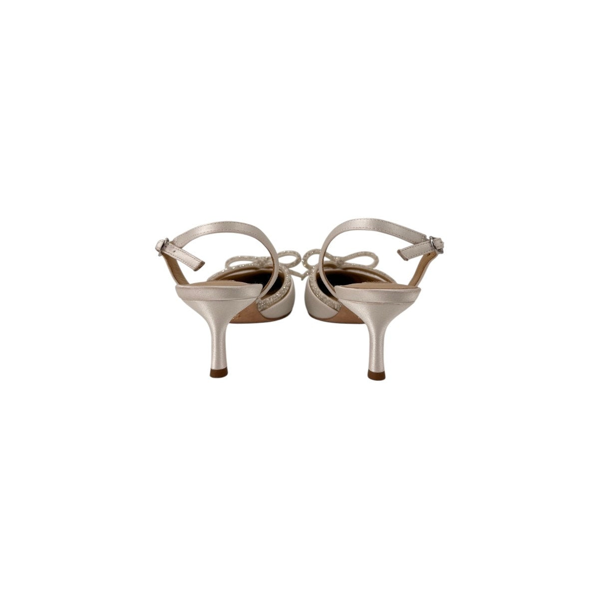 Badgley Mischka Angelina Slingback Pointed Toe Kitten Heel Pumps