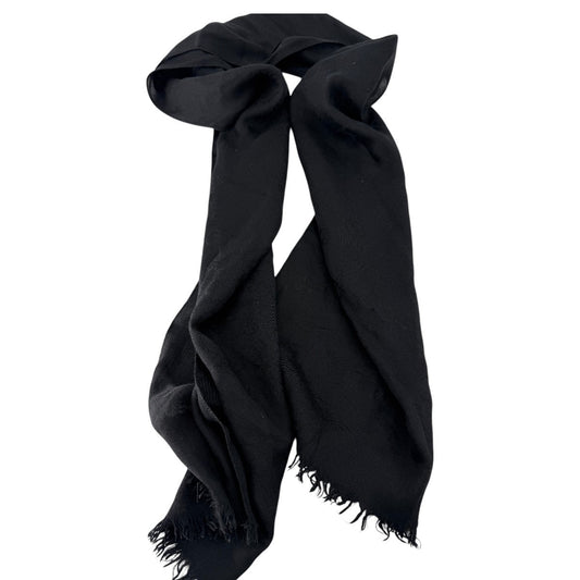 Gucci Wool Silk Jacquard GG Monogram Fringe Scarf