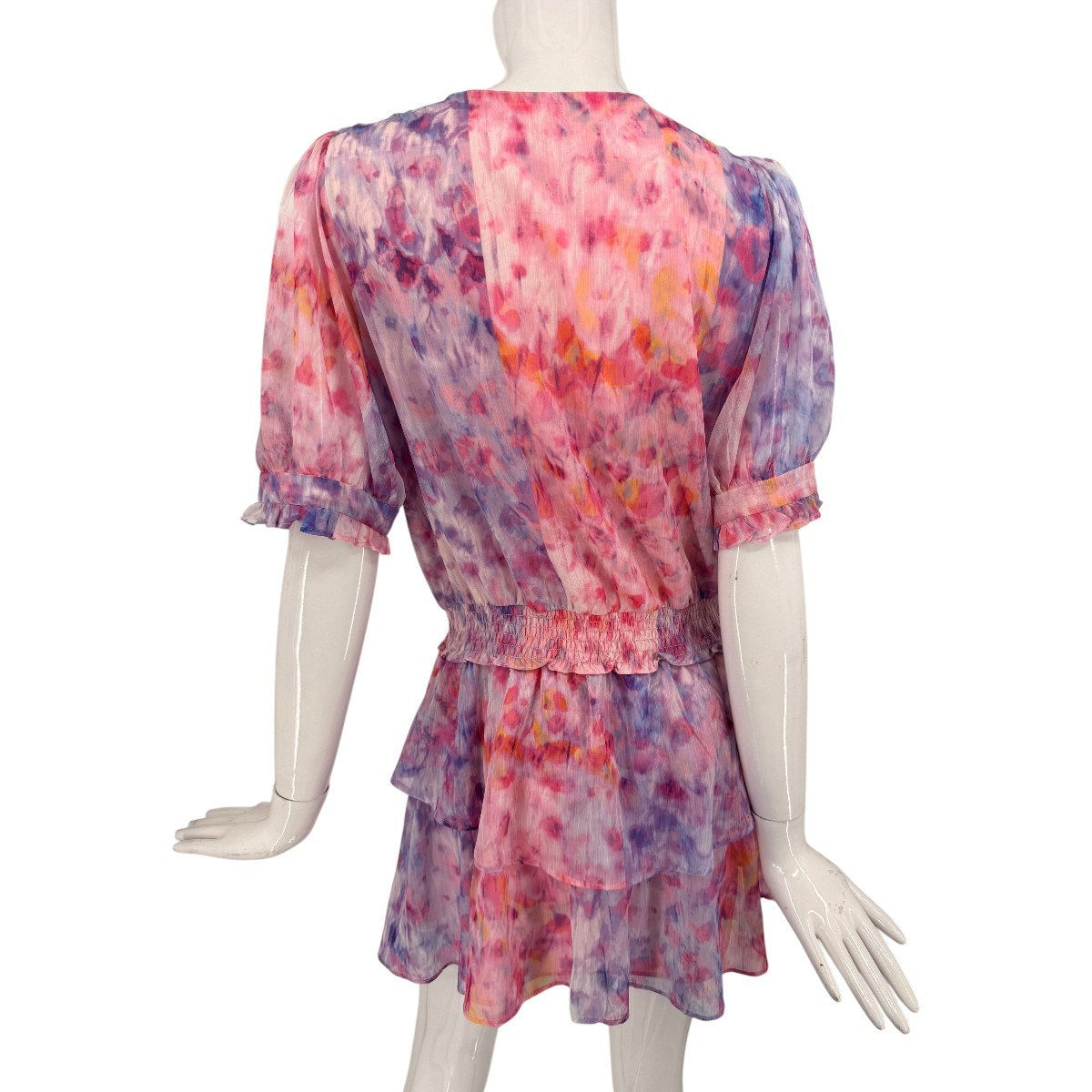 Amanda Uprichard Adriel Polyester Smocked Mini Dress