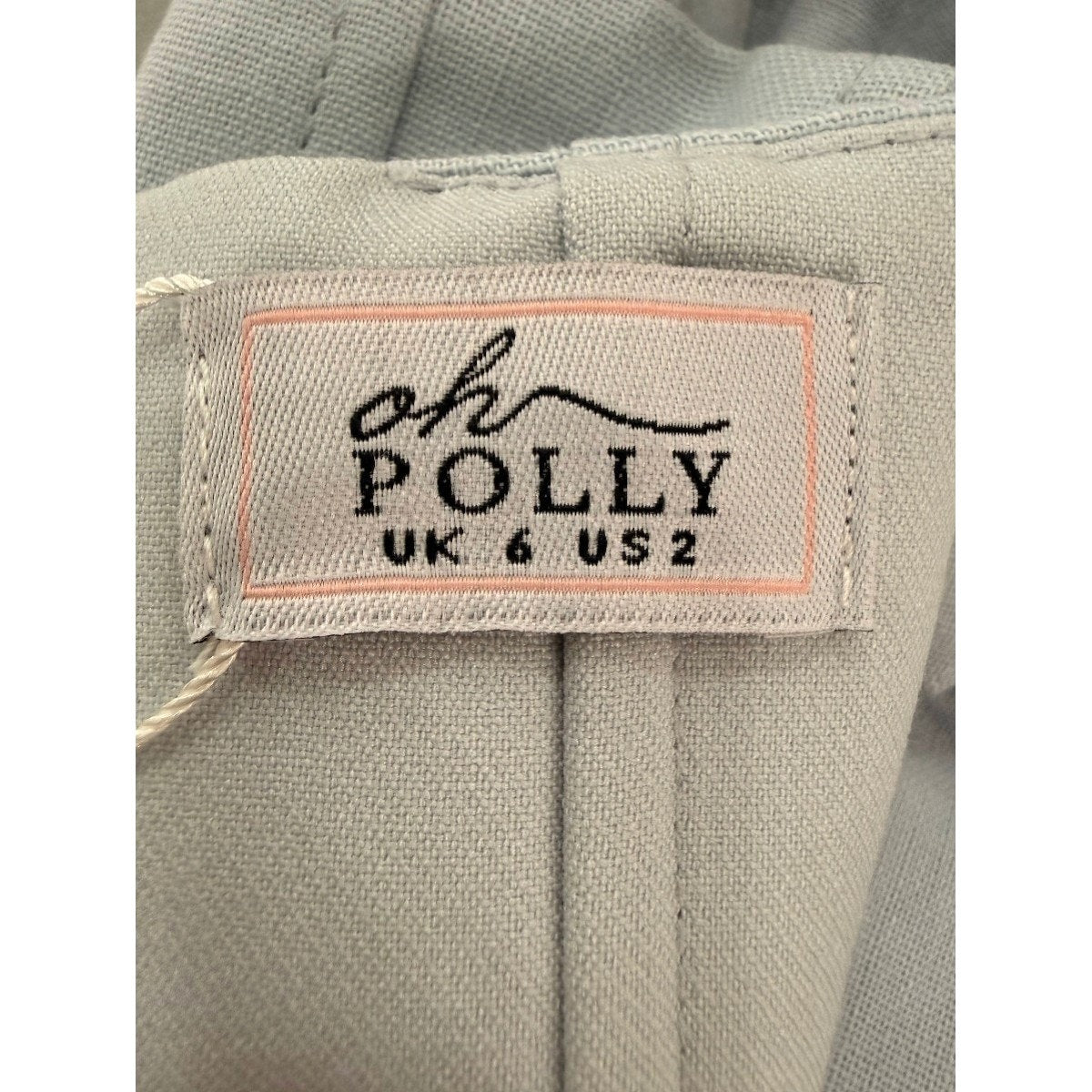 Oh Polly Linen Giovana Lace Up Back Mini Dress