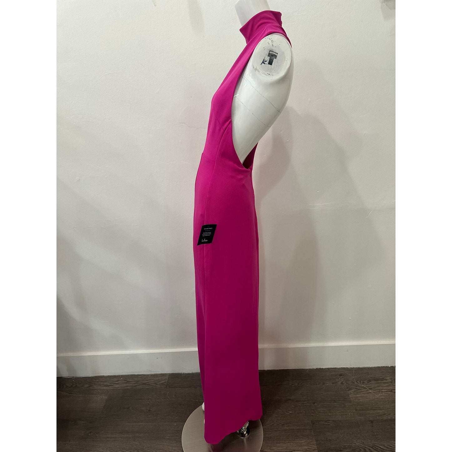 Lulus Keep It Interesting Asymmetrical Cutout Halter Maxi Dress Hot Pink