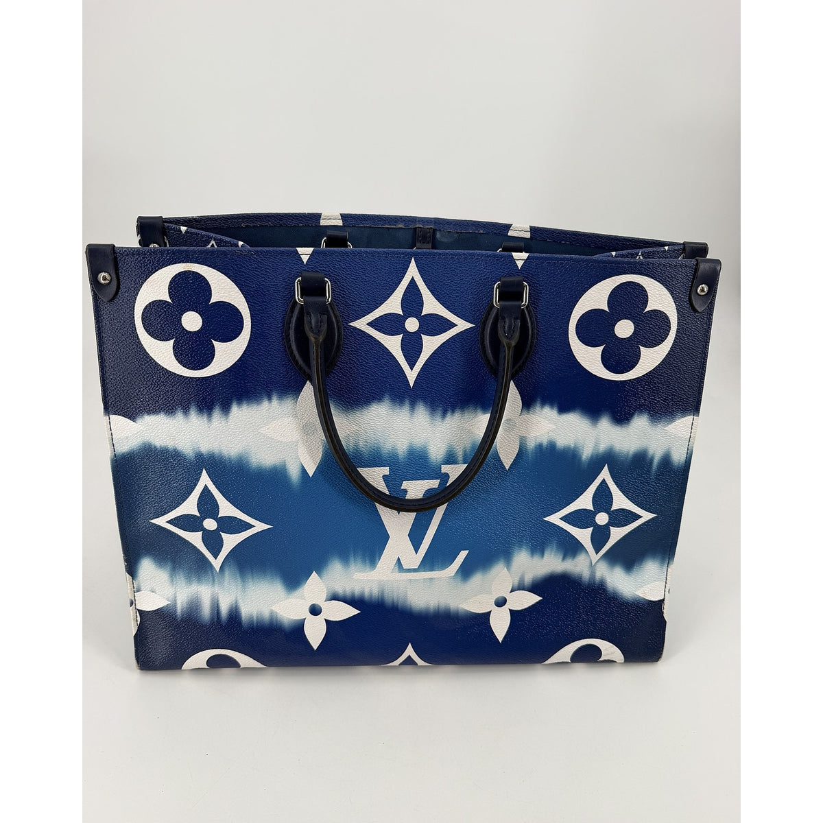 Louis Vuitton Escale OnTheGo GM Blue Tie Dye Giant Monogram Tote Bag M45120