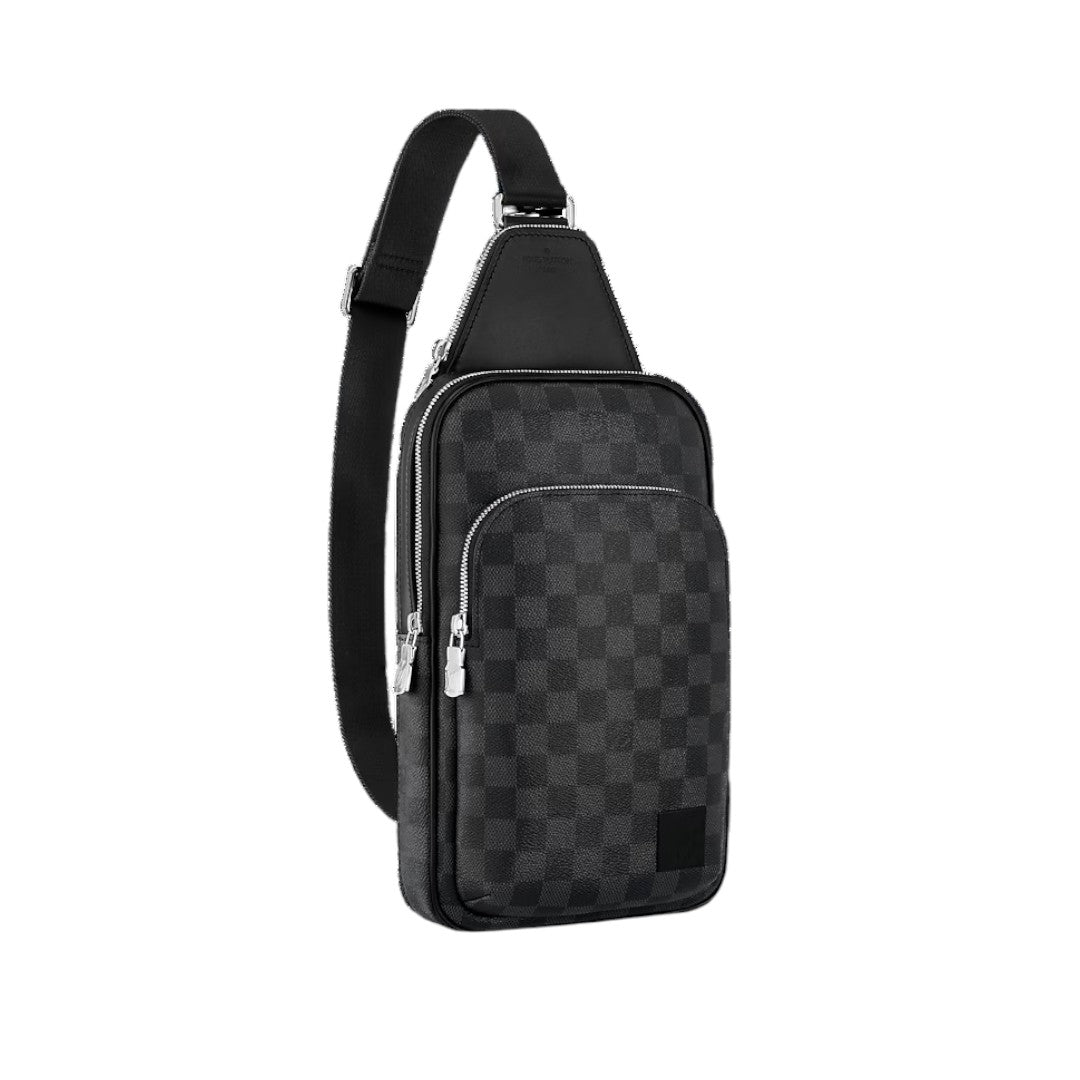 Louis Vuitton Damier Graphite Avenue Sling Body Bag Black