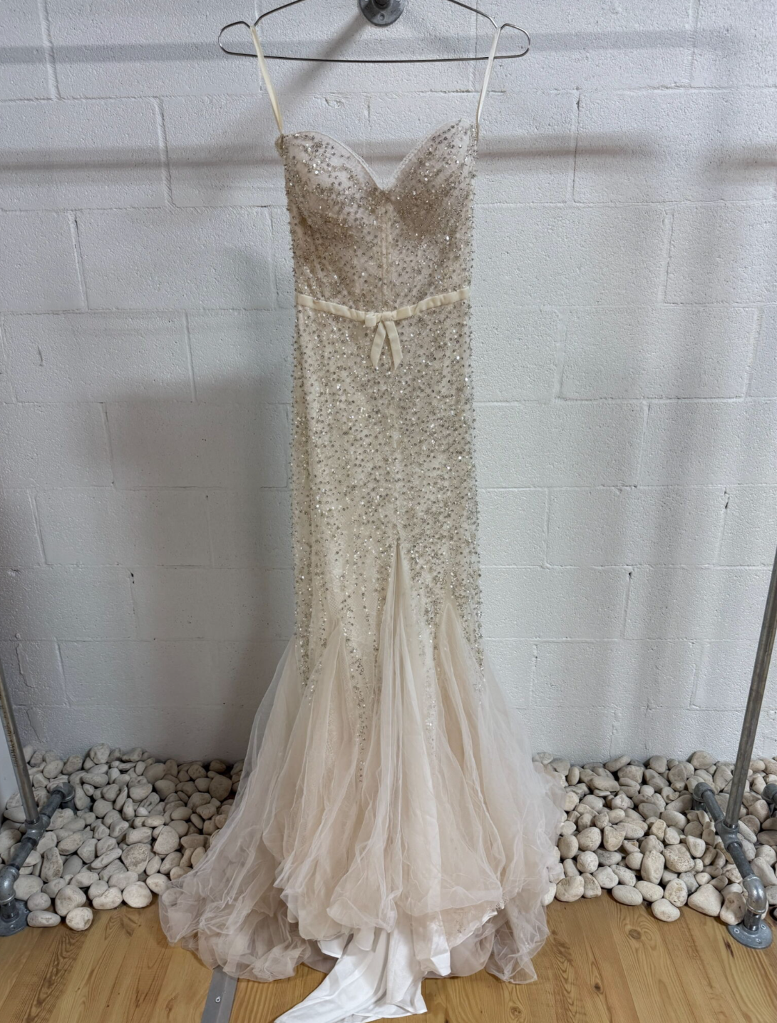 Inbal Dror Bridal Fall 2017 Rhinestone Studded Maxi Mermaid Wedding Dress