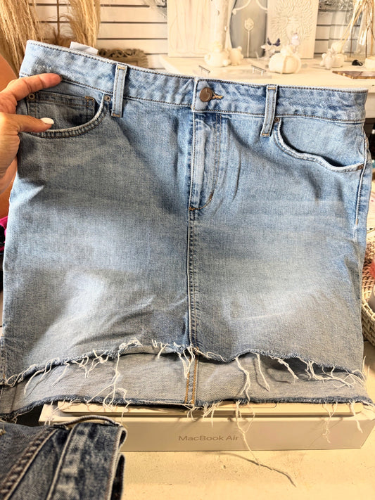 Joe's light blue ripped denim skirt size 31