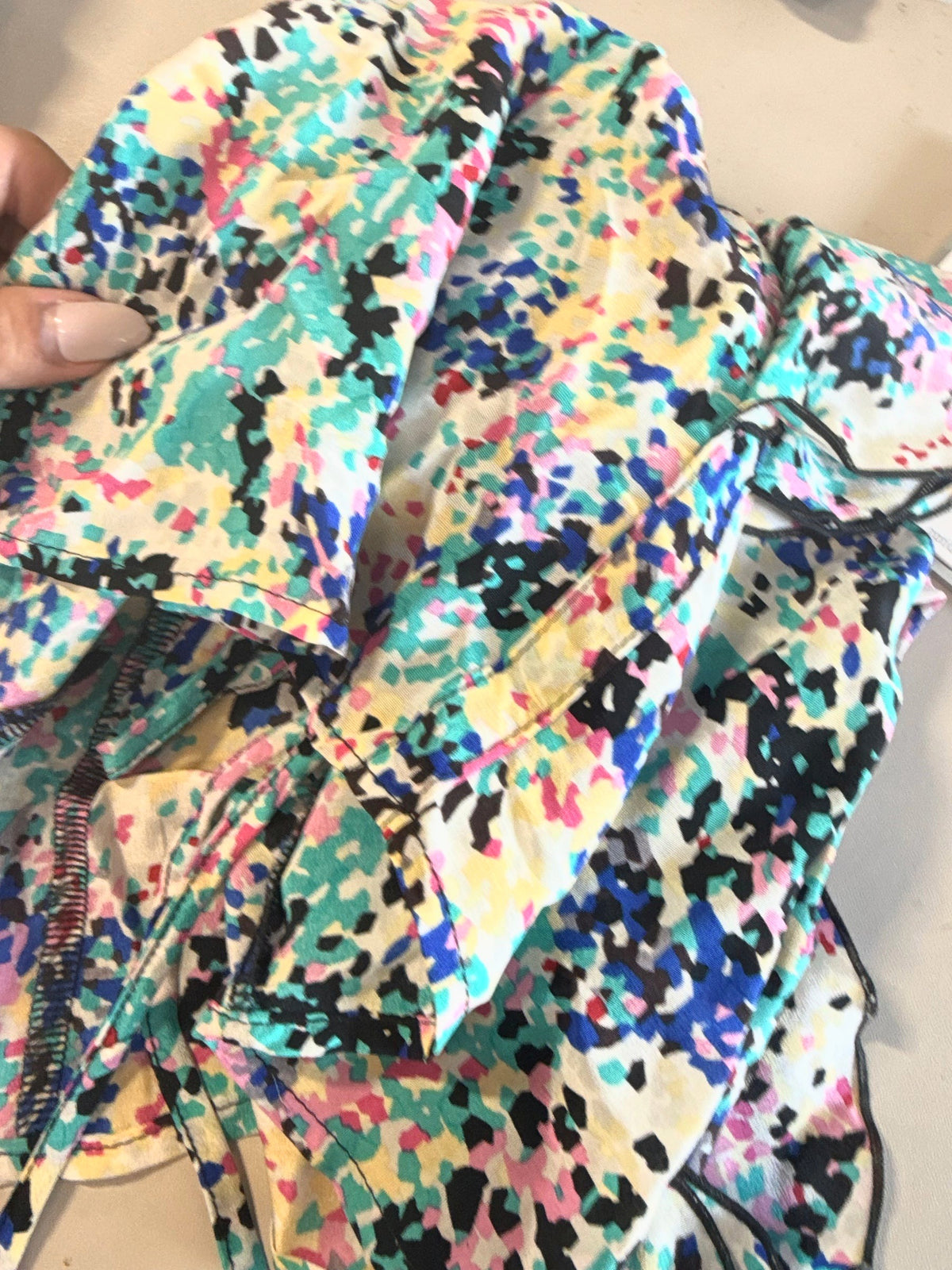 Karina Grimaldi Pattern tank top blouse