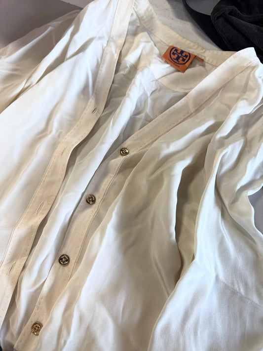 Tory Burch silk ivory blouse