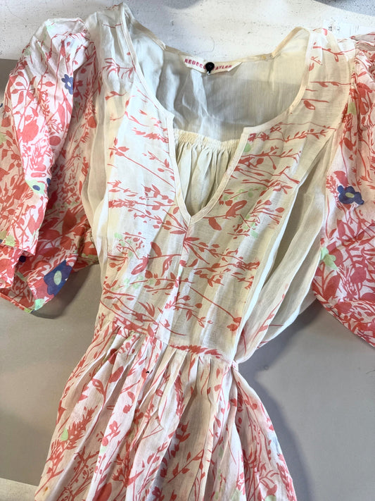 Rebecca Taylor silk pink printed blouse