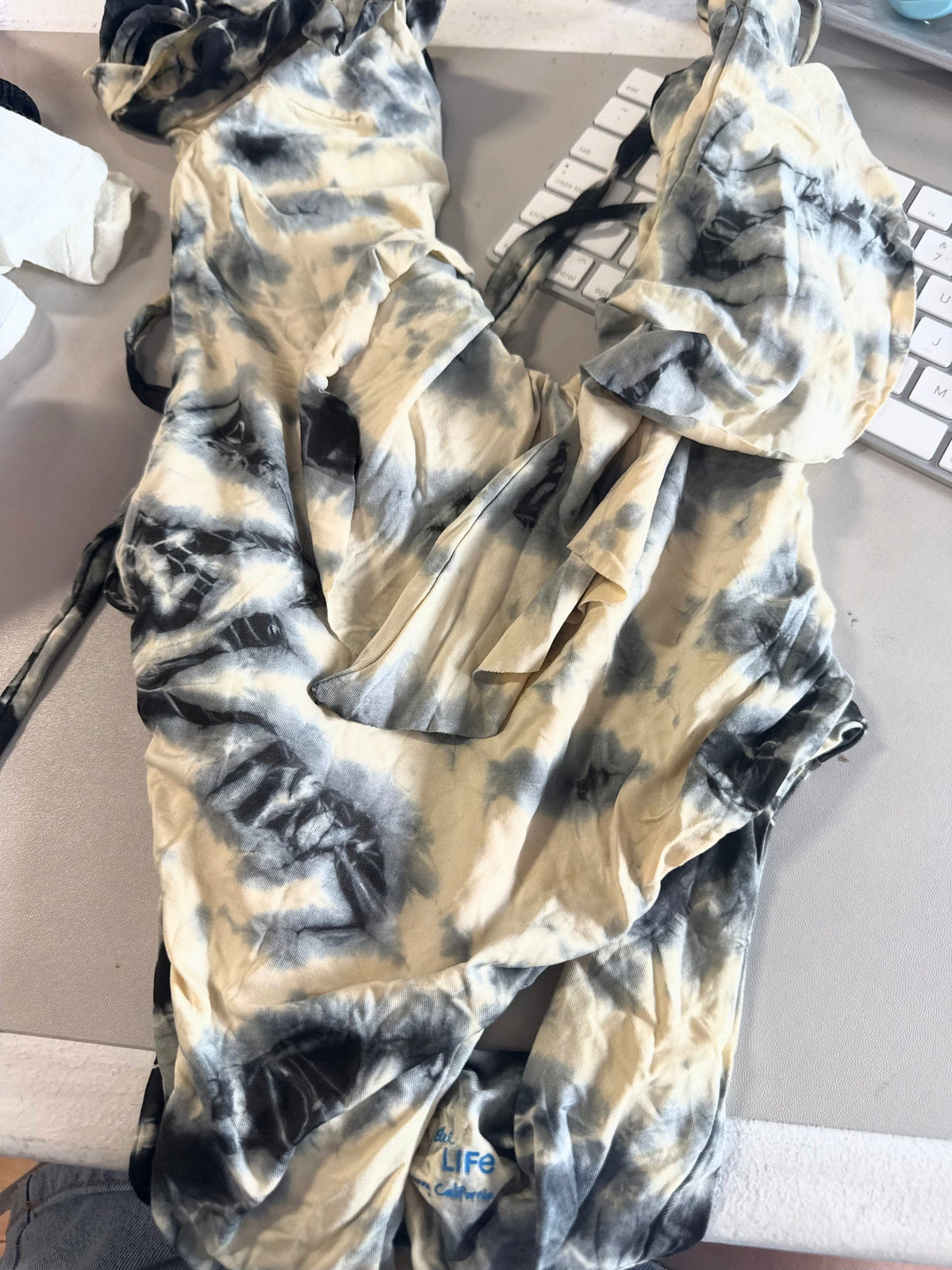 Blue Life tie dye one piece