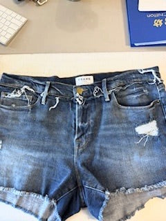 Frame jean shorts
