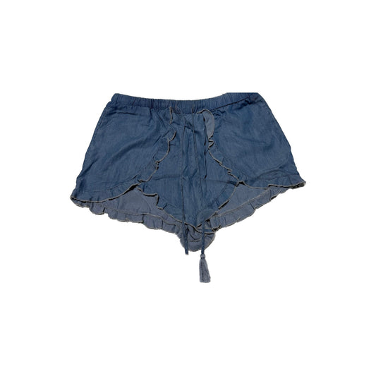 Lovers and Friends Women's Denim Ruffle Shorts Size M