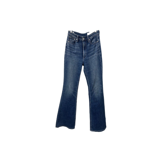 Rag & Bone Cotton Denim High Rise Flared Jeans Blue Women's Size 26