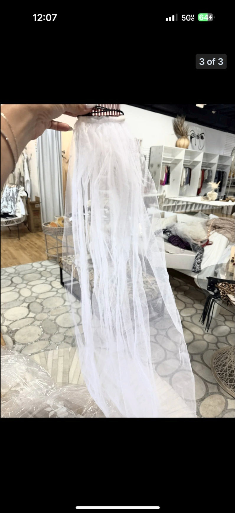 Wedding veil White