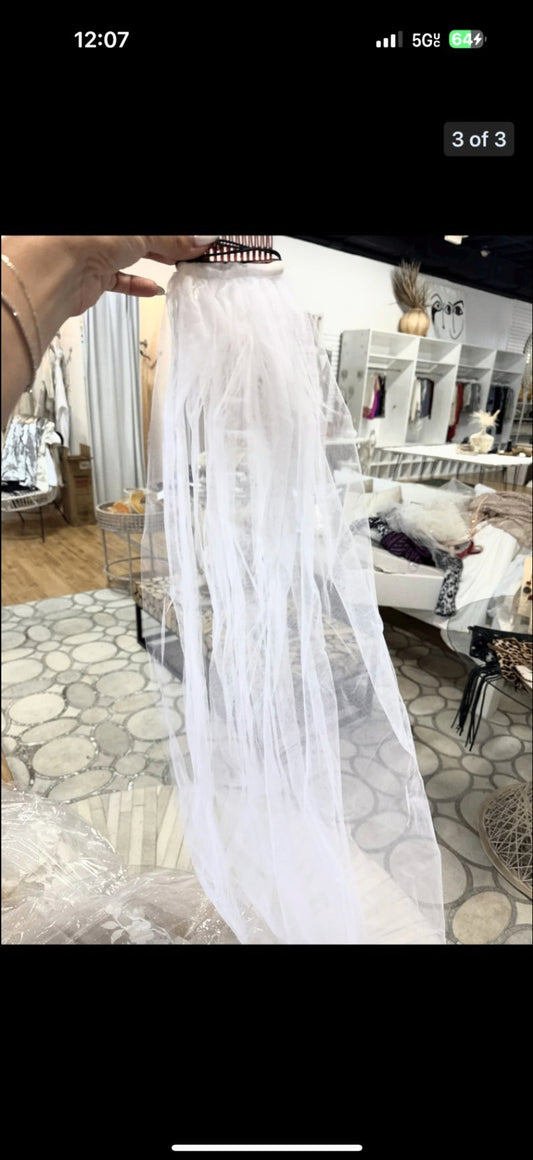 Wedding veil White