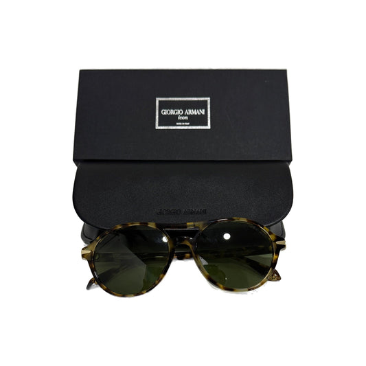 Giorgio Armani AR8236U 623214 Round Sunglasses Havana Patterned