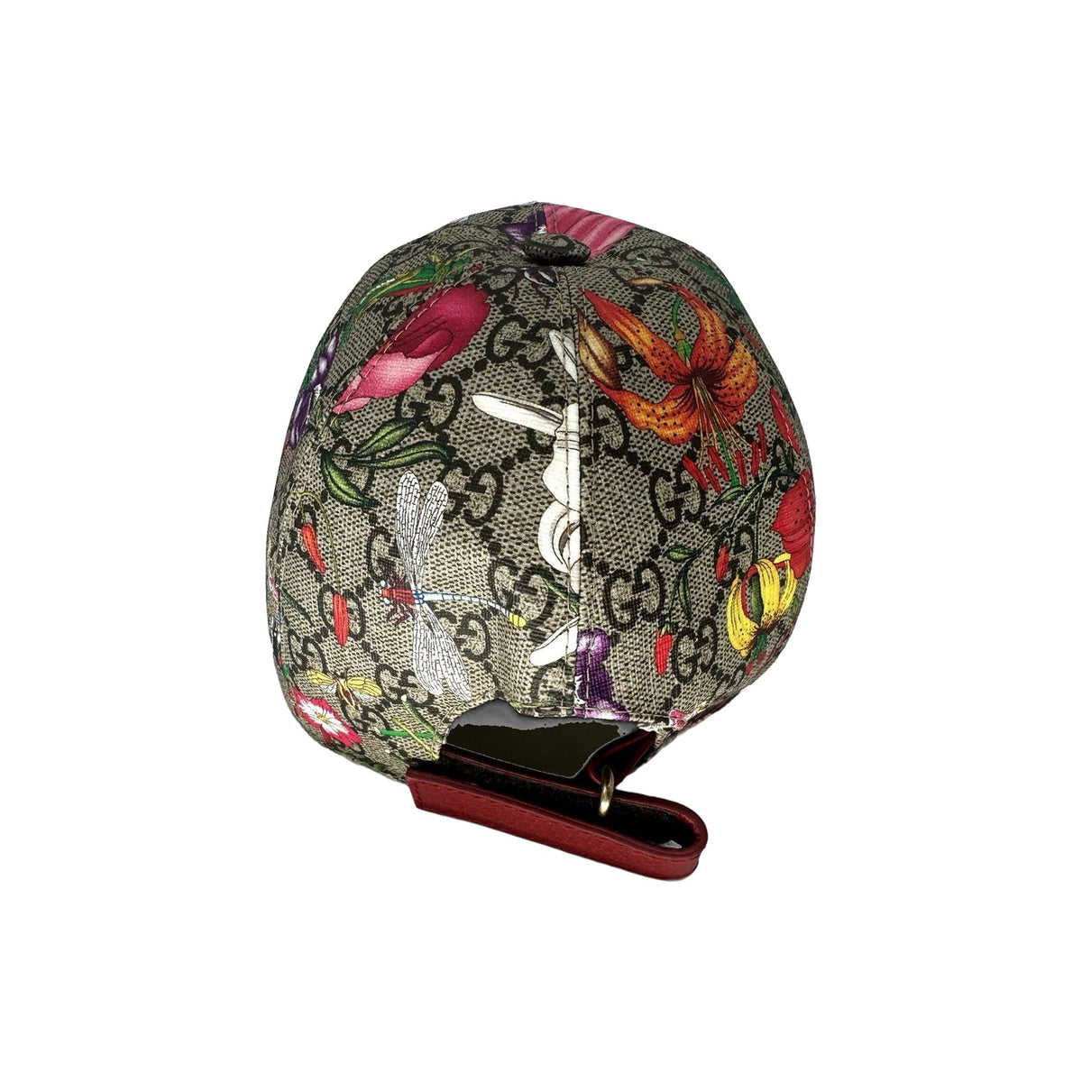 Gucci GG Coated Canvas Floral Print Baseball Hat