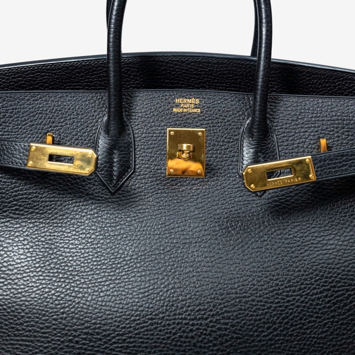 HERMES BIRKIN Ardeness Leather GHW Black Size 35