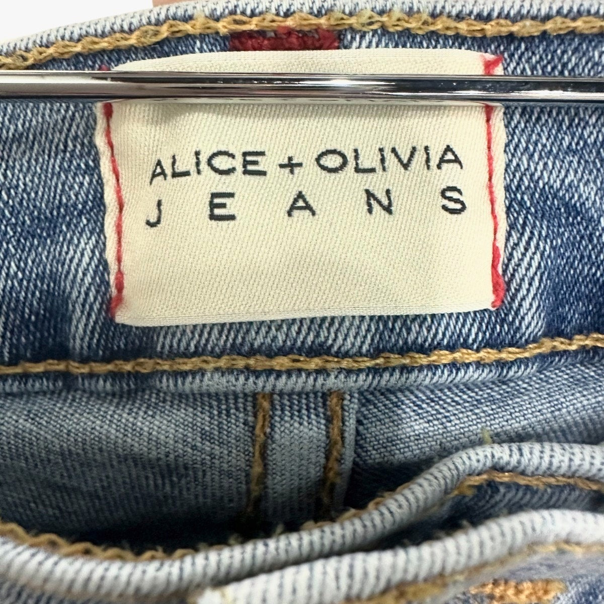 Alice + Olivia Cotton High-Rise Skinny Jeans