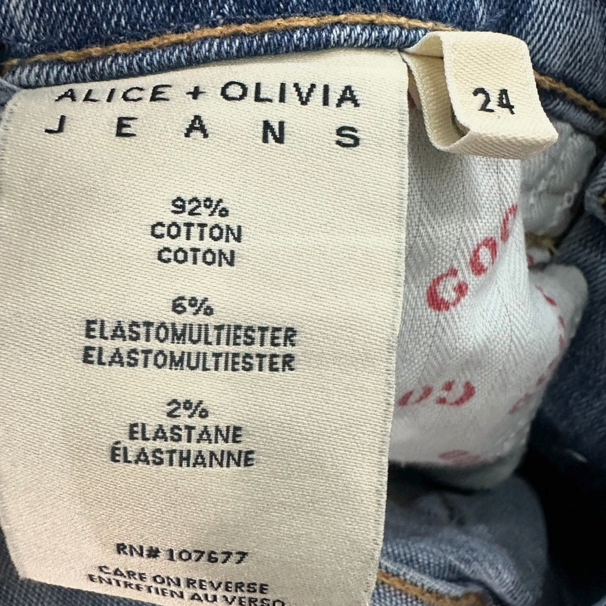 Alice + Olivia Cotton High-Rise Skinny Jeans
