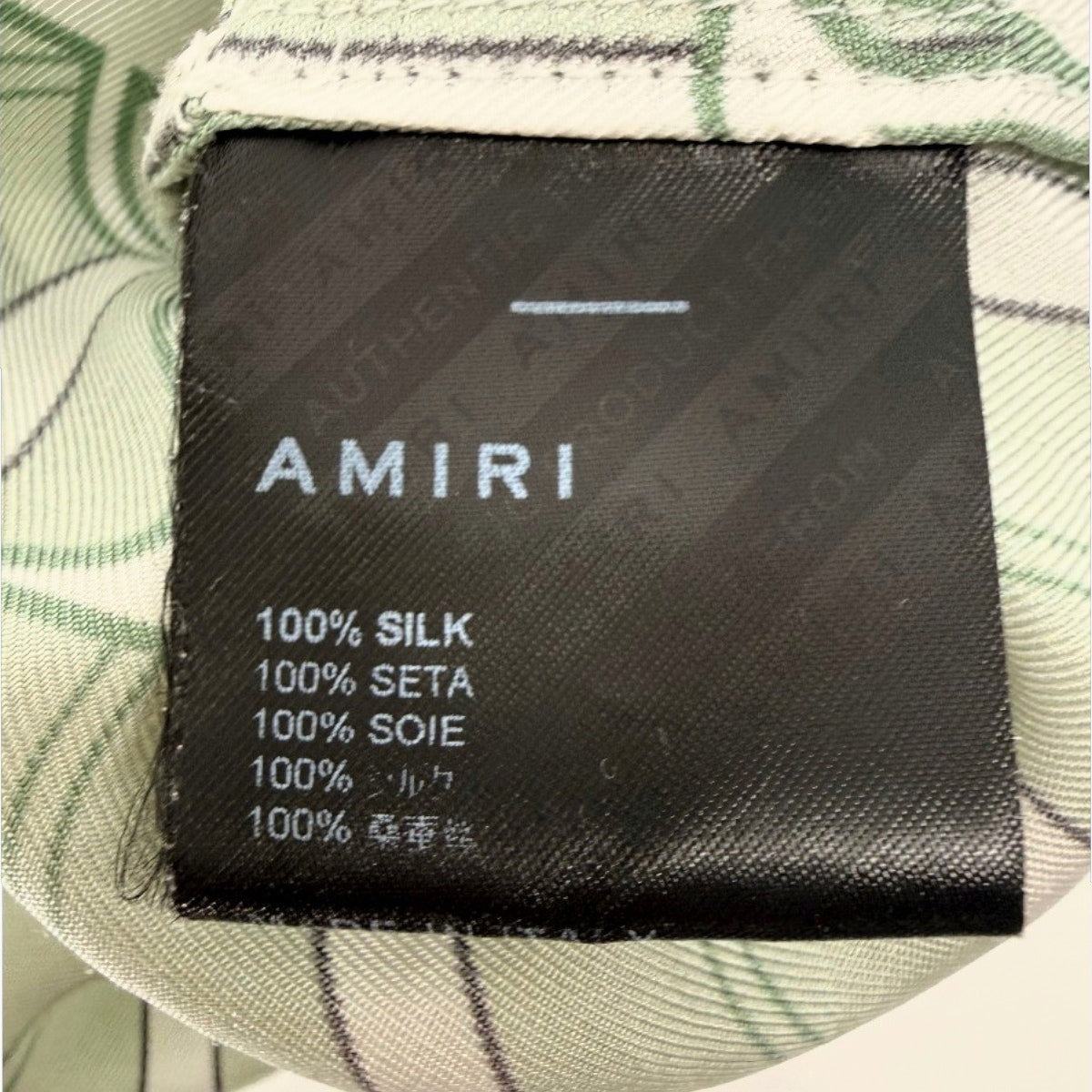 Amiri Silk Satin Logo Shorts