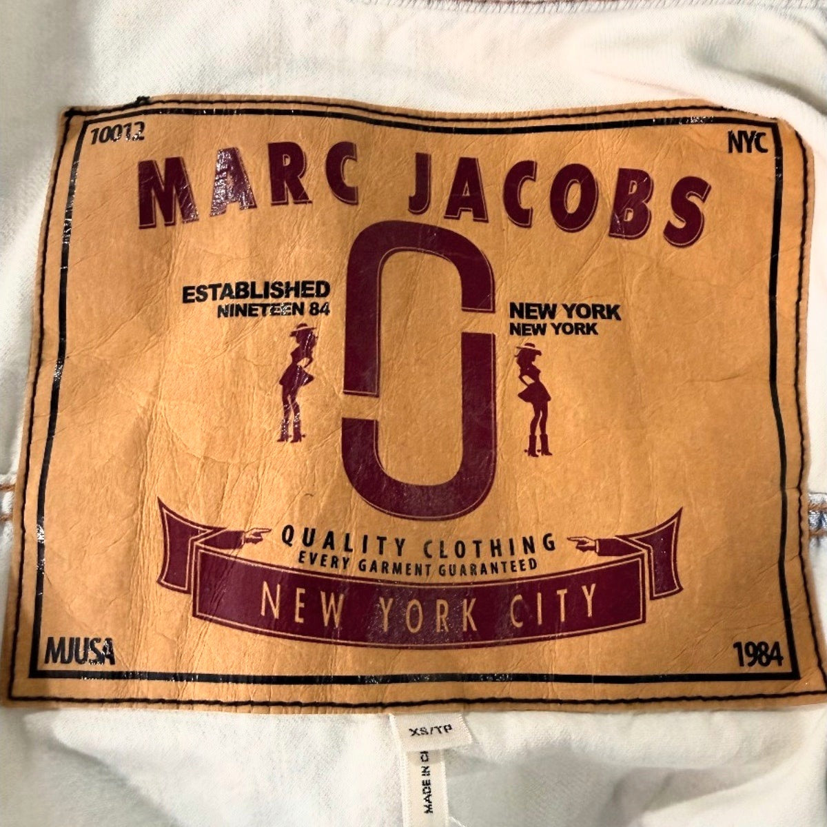 Marc Jacobs Cotton Oversized Cropped Denim Jacket