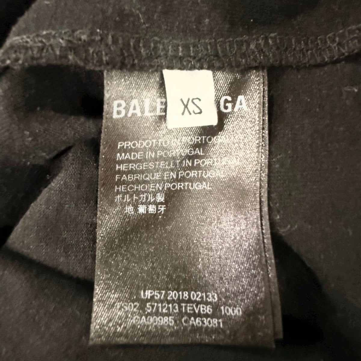 Balenciaga Rose Back Round Neck Short-Sleeve Tee Top