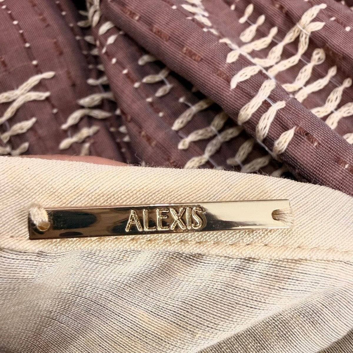 Alexis Woven Pattern Alvar Top Osam Midi Skirt Set