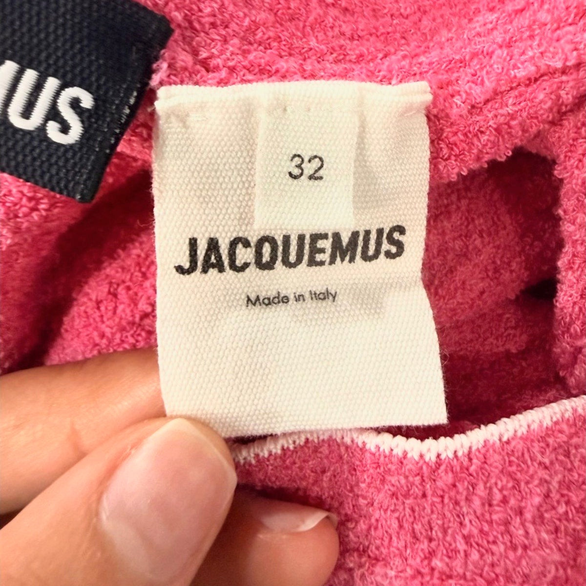 Jacequemus Cotton Blend Knit Le Haut Noué Knotted Sweater Vest