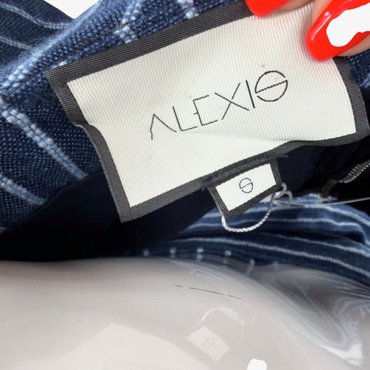 ALEXIS Denim Ruffle Benta Cropped Top & Skirt Set