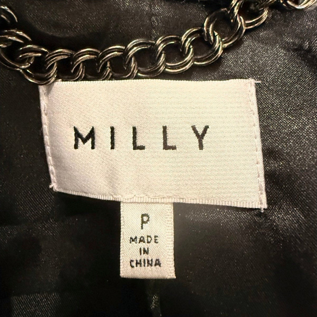 Milly Cole Faux Fur Jacket Black Shaggy Coat Size 0