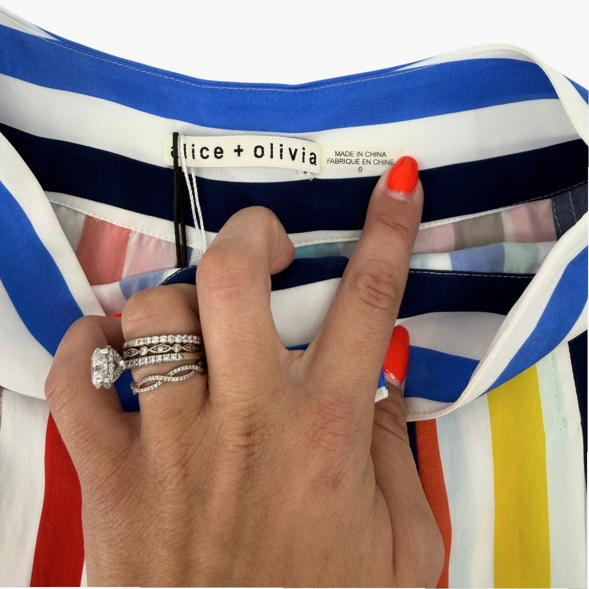 Alice + Olivia Rainbow Stripe Pleated High Waisted Flutter Shorts
