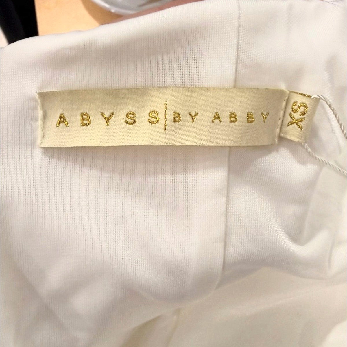 Abyss by Abby Natalia Off Shoulder Sheath Midi Dress