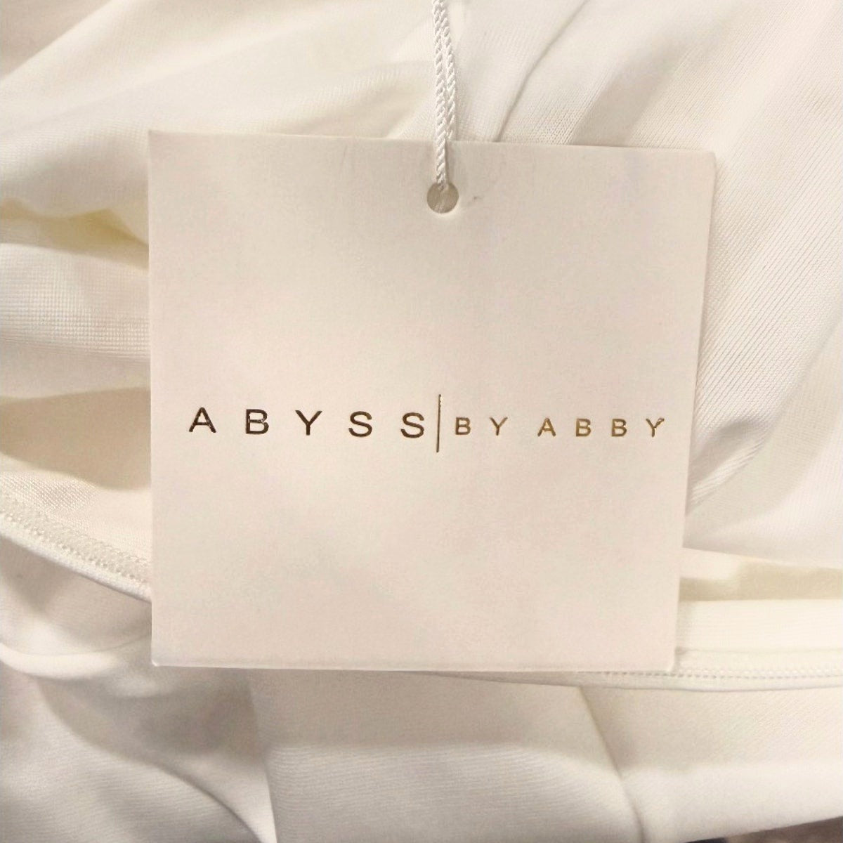 Abyss by Abby Natalia Off Shoulder Sheath Midi Dress