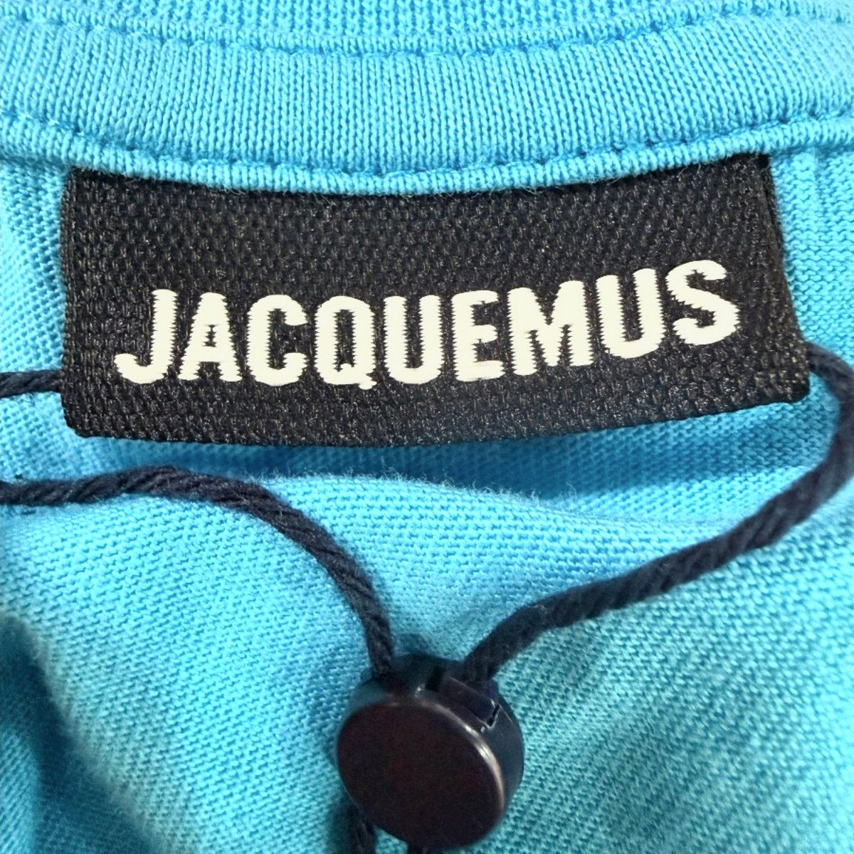 Jacquemus Cotton Crew Neck Short Sleeve Let Baci T-shirt Blue Women's Size XS
