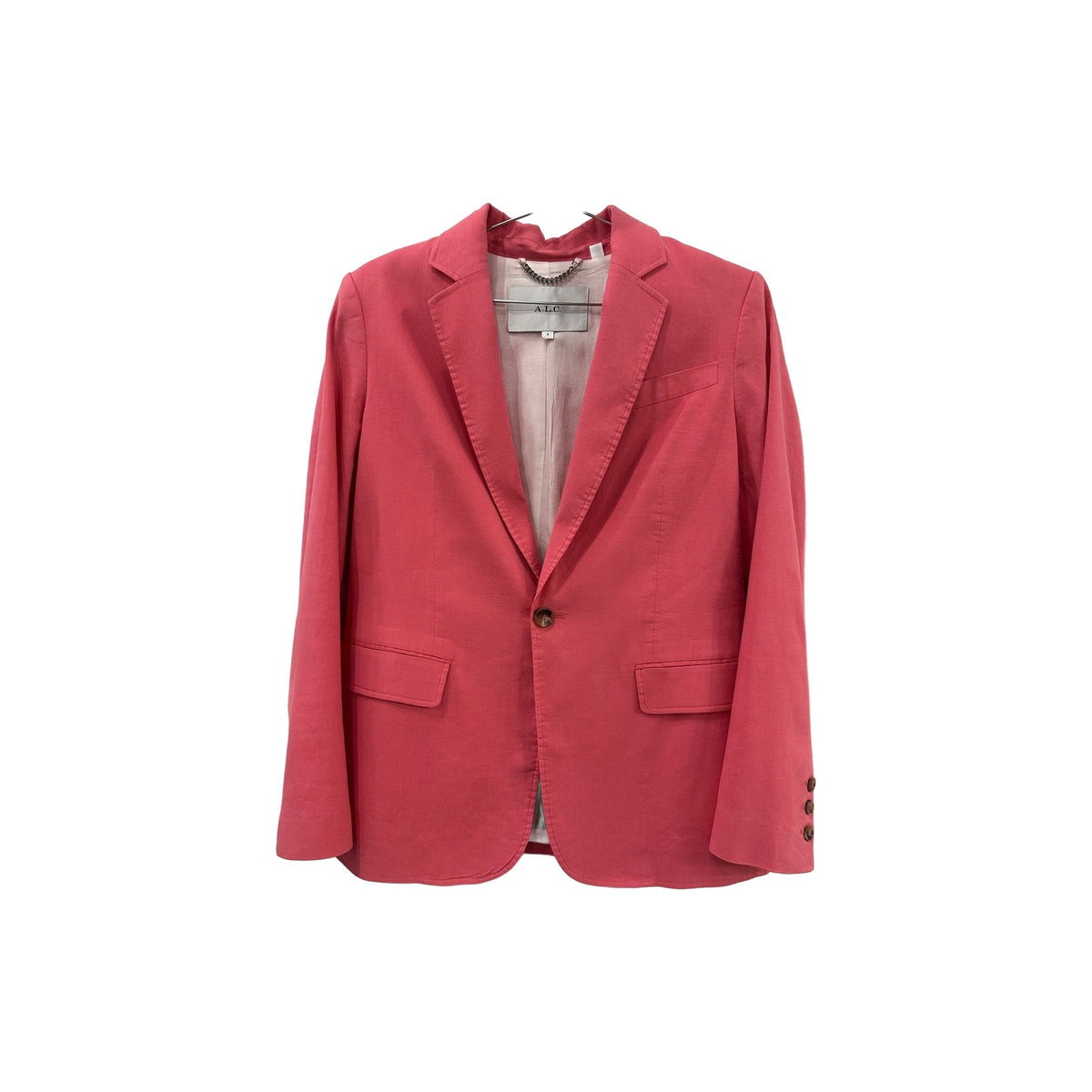 A.L.C. Linen Blend Donovan Blazer Jacket Mateo Pleated Shorts Set