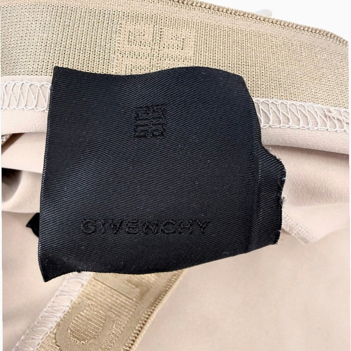 Givenchy Logo Waistband Stretch Biker Shorts
