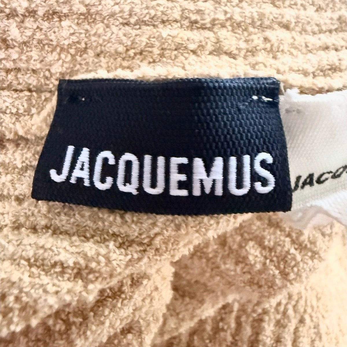 Jacquemus Cotton Blend Ribbed Open Front Cardigan