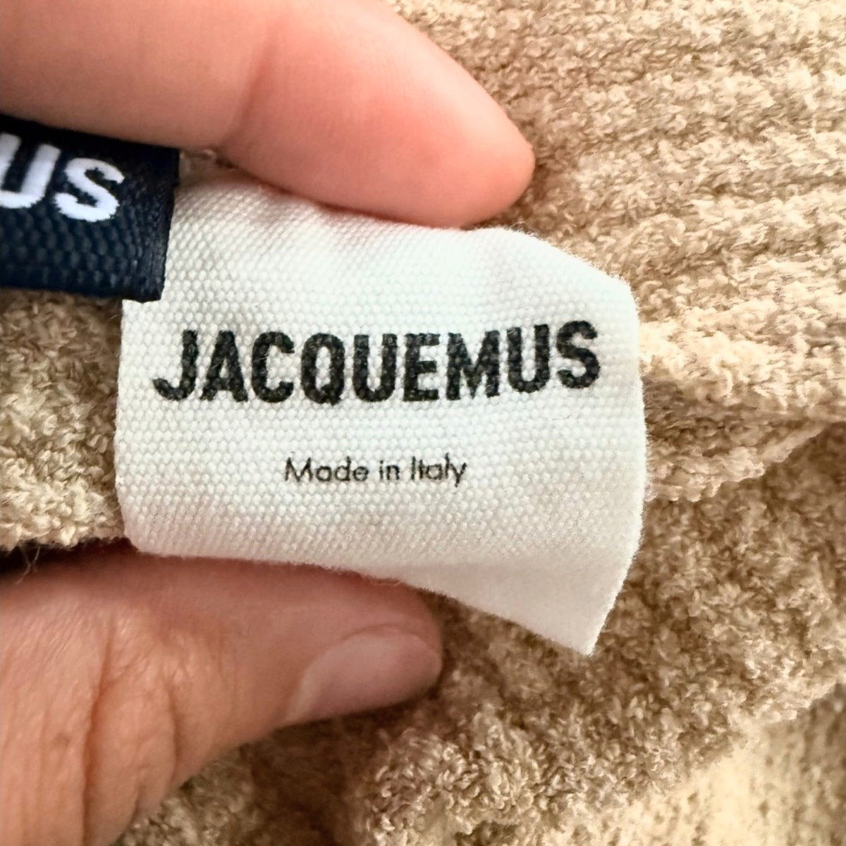 Jacquemus Cotton Blend Ribbed Open Front Cardigan