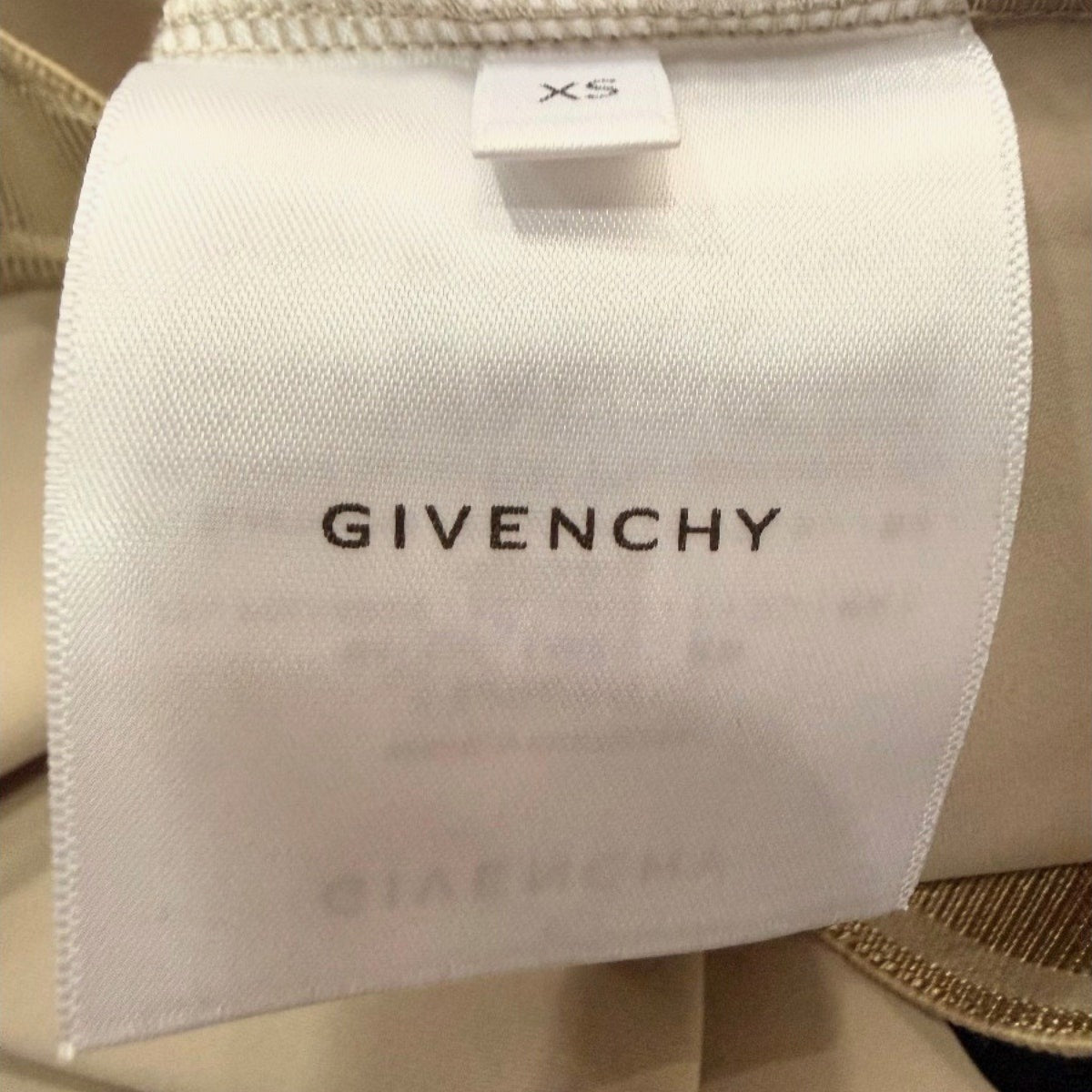 Givenchy Logo Band Crew Neck Short Sleeve Crop Top Beige Women's Size XS