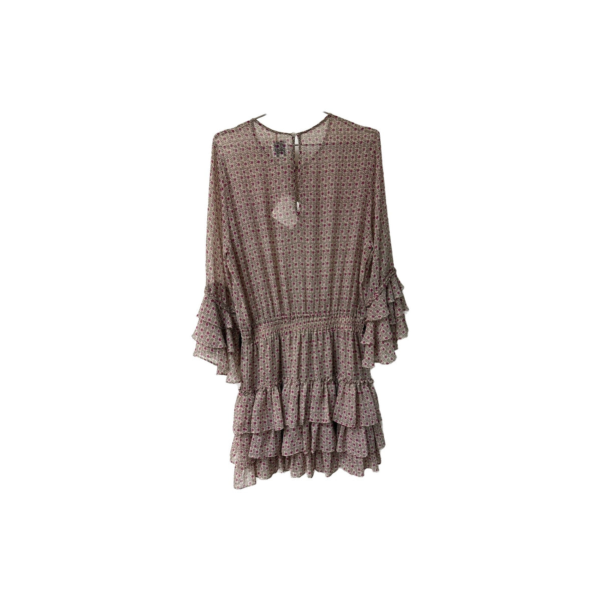 Misa Los Angeles Bernita Smocked Mini Dress Ruffle Detail Ditsy Floral