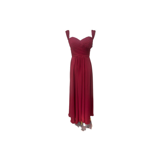 Nicole Miller Bridesmaid Bridal Formal Pleated Dress