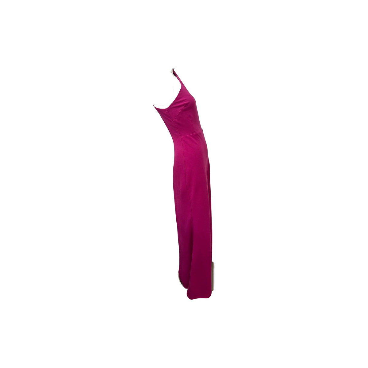 Lulus Keep It Interesting Asymmetrical Cutout Halter Maxi Dress Hot Pink