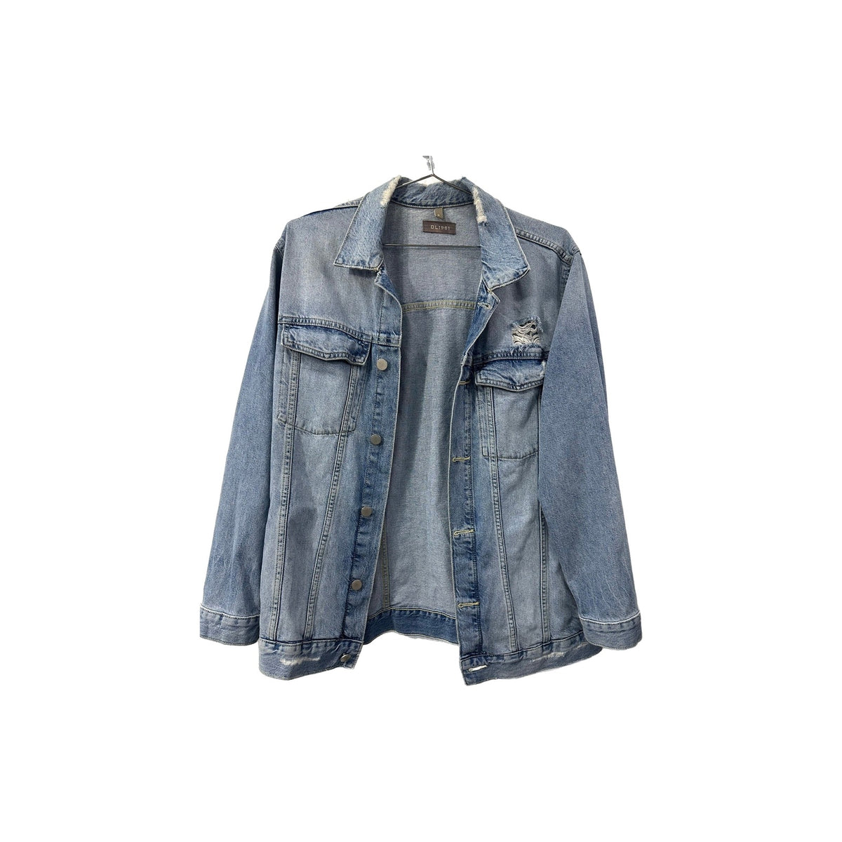DL1961 Dunaway Denim Oversized Bonmie Trucker Jacket Women's