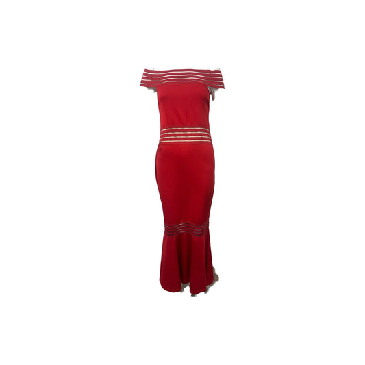 Venus Off-the-Shoulder Maxi Mermaid Dress Women's